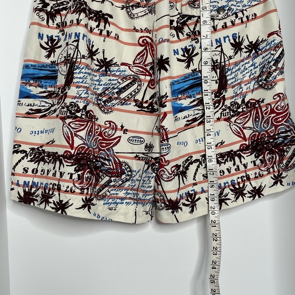 Caribbean Joe Swim Shorts Drawstring Tropical Sz M - Picture 9 of 13